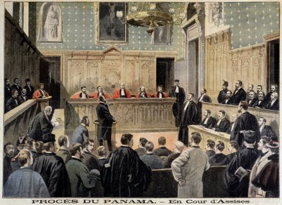 Caso de Panamá: el Tribunal de lo Penal - en "Le Petit Journal" del 02/01/1898 de Unknown artist