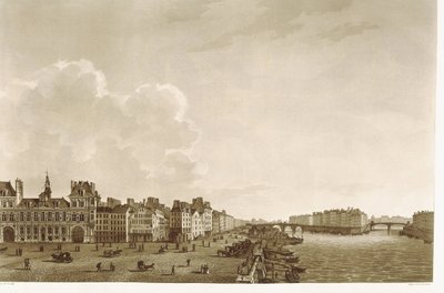 París. Ayuntamiento y río Sena de Unknown artist
