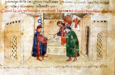 Paz entre Venecia, el Duque de Milán y Francia. de Unknown artist
