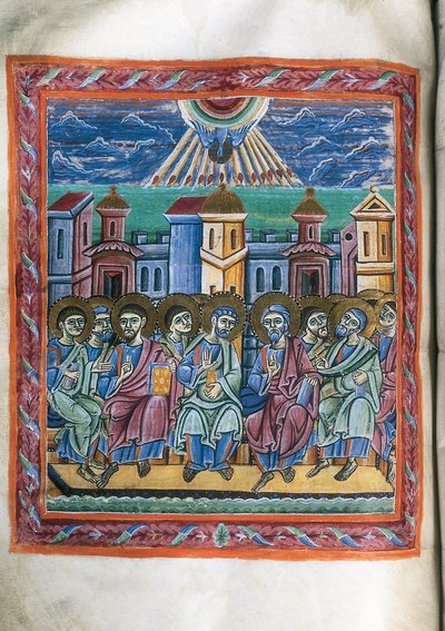 Pentecostés, del manuscrito de Unknown artist