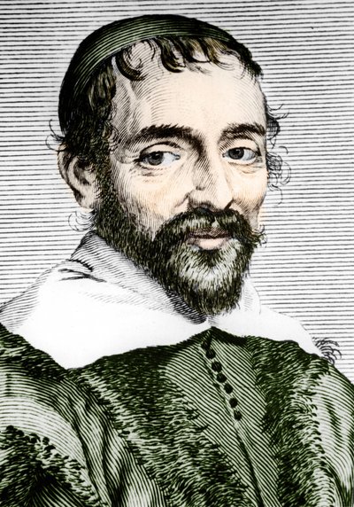 Pierre Gassendi (1592-1655), filósofo, astrónomo, matemático y físico francés de Unknown artist