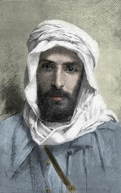 Pierre Paul François Camille Savorgnan de Brazza (1852-1905) explorador francés en África _ Retrato de Pietro Paolo Savorgnan di Brazza o Pierre Paul François Camille Savorgnan de Brazza en francés (1852-1905) Gobernador General del Congo francés circa 188 de Unknown artist