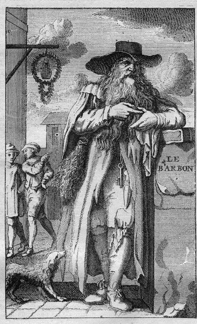 Pierre de Montmaur (1576 -1650) erudito, poeta francés de expresión latina - grabado de Unknown artist