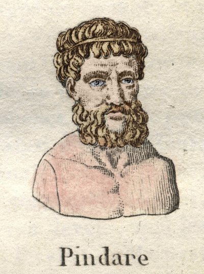 Píndaro (518-c. 438 a.C.), poeta lírico griego. de Unknown artist
