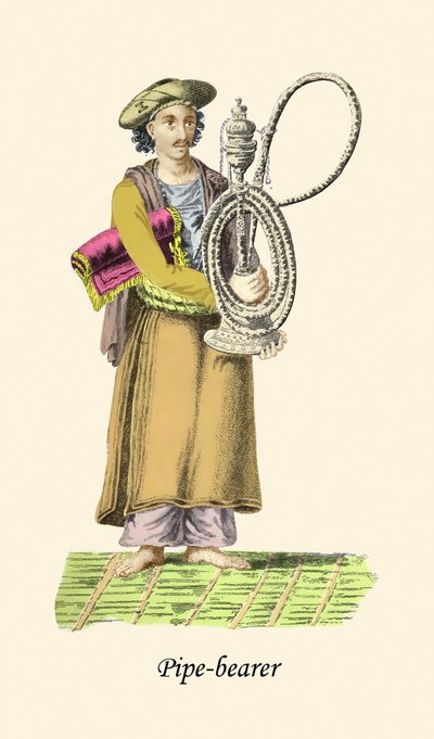 Portador de pipa con cachimba o narguile de Unknown Artist