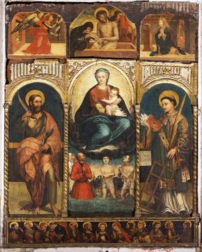 Políptico de Nuestra Señora de las Nieves y el Niño de Unknown artist