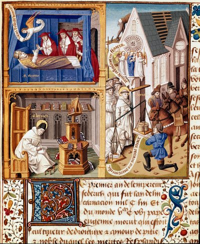 El Papa Eugenio III murió en 1153. San Bernardo de Claraval de Unknown artist