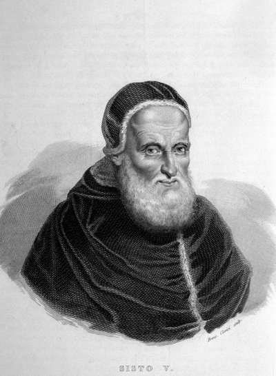Papa Sixto V (1520 - 1590). de Unknown artist