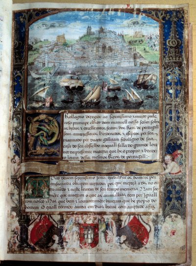 Puerto de Lisboa en el siglo XVI de Unknown artist