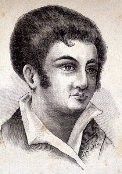 Retrato de Jean Flévé, corresponsal íntimo de Napoleón I (1767 - 1839) - en "Los Contemporáneos", s.f. finales del siglo XIX de Unknown artist