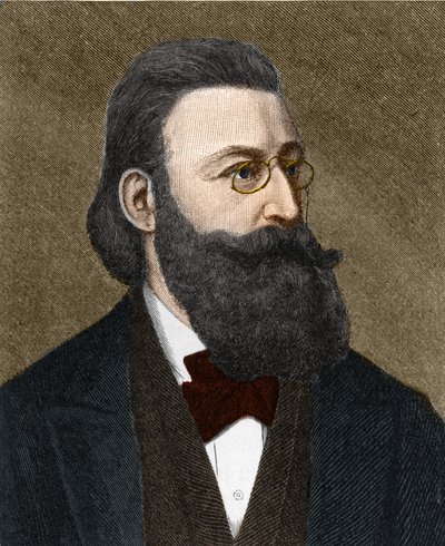 Retrato de Ludwig Anzengruber (1839-1889), escritor austriaco de Unknown artist