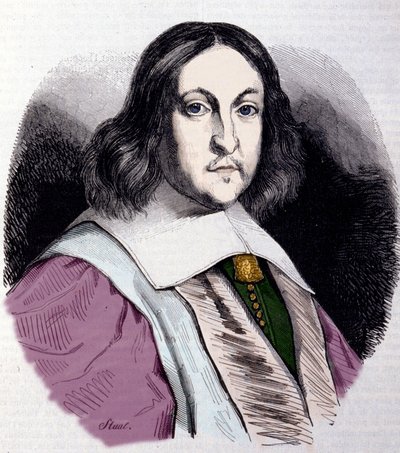 Retrato de Pierre de Fermat (1601-1665), matemático francés de Unknown artist