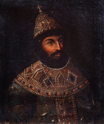 Retrato del Zar Alexis I Mikhailovich de Rusia (1629-1676) (Retrato del Zar Alexis I Mikhailovich de Rusia). Pintura anónima. Óleo sobre lienzo, 54 x 45,5 cm, segunda mitad del siglo XVII. Museo Estatal de Artillería Central, San Petersburgo. de Unknown artist