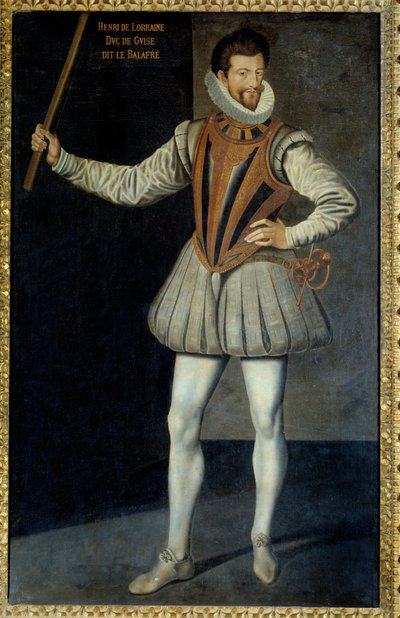 Retrato de cuerpo entero de Enrique I de Lorena, Duque de Guise llamado el Scalafre de Unknown artist