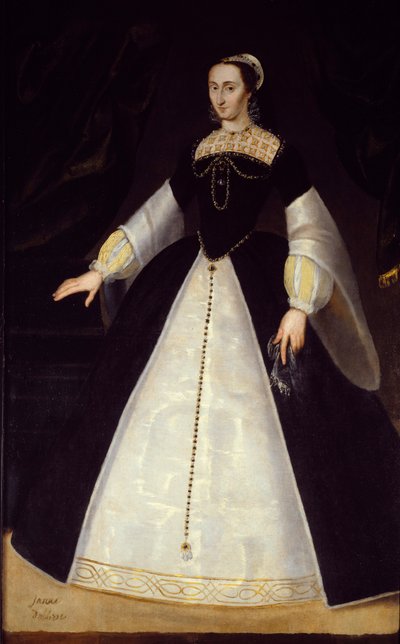 Retrato de pie de Juana de Albret, Reina de Navarra, madre de Enrique IV de Unknown artist