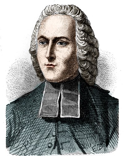 Retrato del Abate Jean Antoine Nollet (1700-1770), físico francés - en 