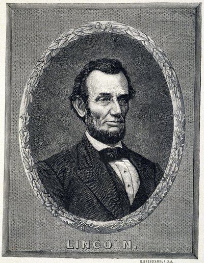 Retrato de Abraham Lincoln (1809-1865), Presidente de los Estados Unidos de América de Unknown artist