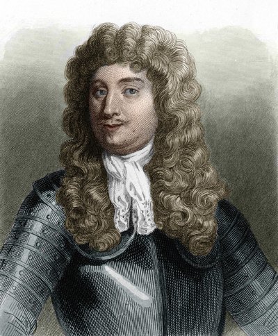Retrato de Abraham, Marqués Duquesne (1610-1688), marino francés - en Histoire des Français par Lavallée (grabado, sd) de Unknown artist