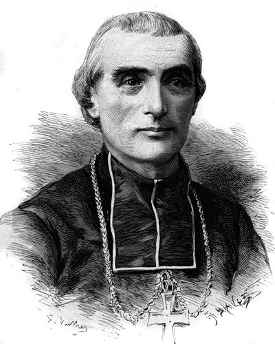 Retrato de Adolphe Perraud (1828-1906), eclesiástico y académico francés. Grabado en Le Monde Illustré n°1316 del 17 de junio de 1882 de Unknown artist