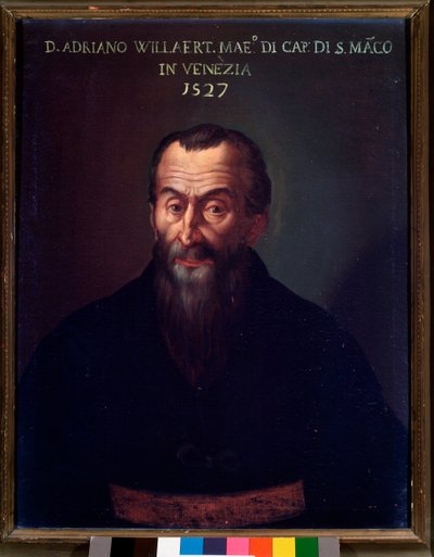 Retrato de Adrian Willaert, compositor flamenco de Unknown artist
