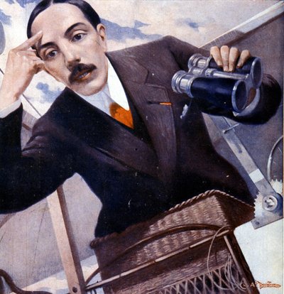 Retrato de Alberto Santos-Dumont (1873-1932), aeronauta brasileño de Unknown artist