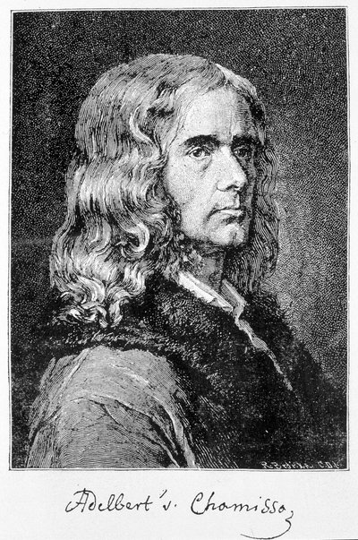 Retrato de Aldebert Von Chamisso de Boncourt (1781-1838), escritor y erudito alemán de origen francés de Unknown artist