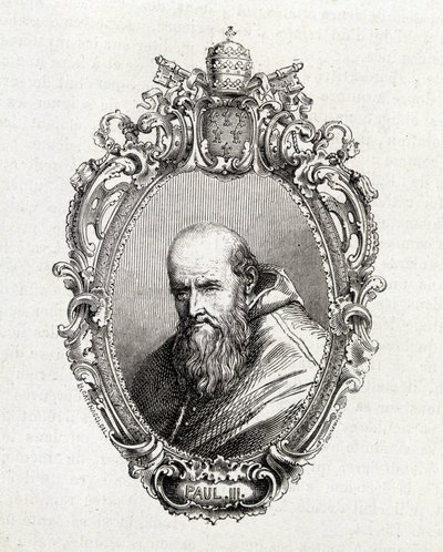 Retrato de Alessandro Farnese, Pablo III (1468 - 1549) papa de 1534 a 1549 de Unknown artist