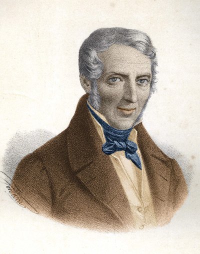 Retrato de Alessandro Manzoni, escritor italiano (1785 - 1873) de Unknown artist