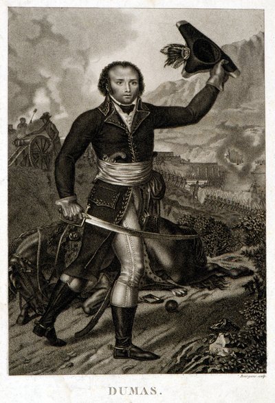 Retrato de Alexandre Davy Dumas (1762-1806), padre de Alexandre Dumas Padre de Unknown artist