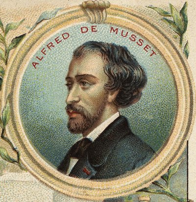 Retrato de Alfred de Musset, escritor francés de Unknown artist