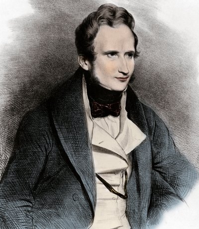 Retrato de Alfred de Vigny - Retrato del Poeta Alfred de Vigny (1797-1863) de Unknown artist