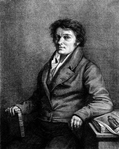 Retrato de Alois (o Aloys) Senefelder (1771-1834), autor teatral checo, inventor de la litografía. de Unknown artist