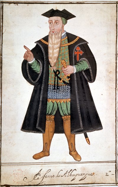 Retrato de Alfonso de Albuquerque (1453 - 1515). Manuscrito de Pedro Varretto de Resenda. Siglo XVI de Unknown artist