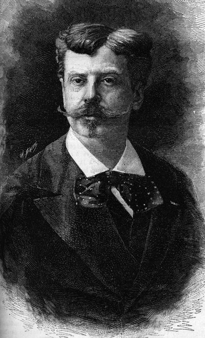 Retrato de Alphonse de Neuville, pintor francés (1835-1885) de Unknown artist