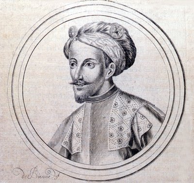 Retrato de Amadeo V de Saboya llamado El Grande (1249 - 1324) (Amedeo VI di Savoia detto il Grande) en “Genealogique Histoire de la royale maison de savoye” por Samuel Guichenou, Lyon 1660 de Unknown artist