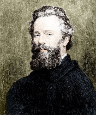 Retrato del poeta y novelista estadounidense Herman Melville (1819-1891). de Unknown artist