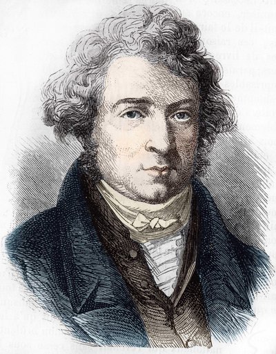 Retrato de André Marie Ampère (1775 - 1836) físico francés. de Unknown artist