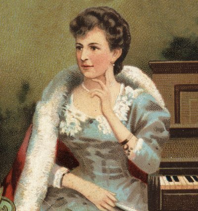 Retrato de Annette Essipoff [Anna Essipova], pianista rusa [1851-1914] de Unknown artist