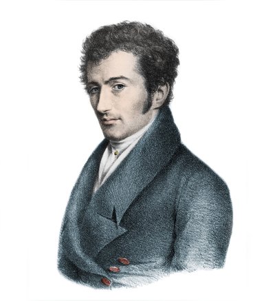 Retrato de Anselm Huttenbrenner (1794-1868) compositor austriaco de Unknown artist