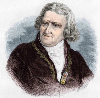 Retrato de Antoine Augustin Parmentier (1737 - 1813), farmacéutico militar y agrónomo francés. Grabado de 1866. de Unknown artist