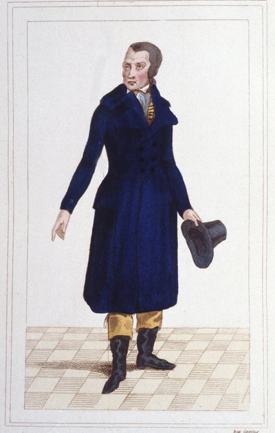 Retrato de Antoine Quentin Fouquier Tinville (1746 - 1795), magistrado y político francés (grabado de 1830) de Unknown artist