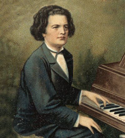 Retrato de Anton Rubinstein (1829-1894), pianista y compositor ruso de Unknown artist