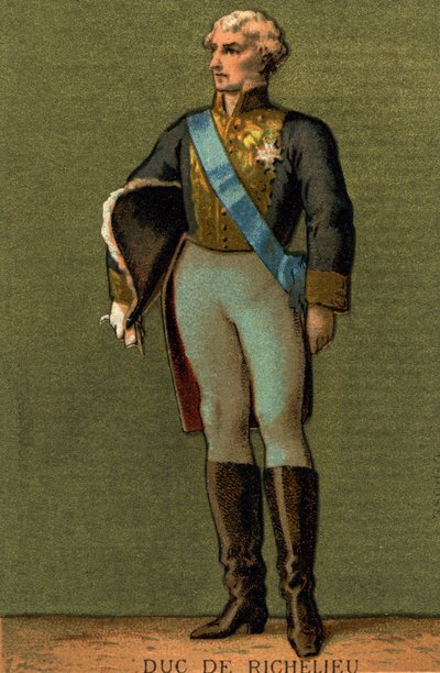 Retrato de Armand du PLESSIS, Duque de RICHELIEU (1766-1822) de Unknown artist