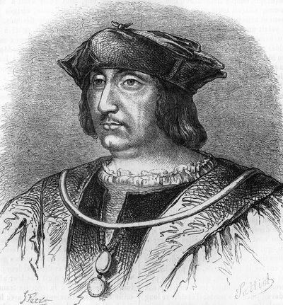 Retrato de Arthus de Gouffier (1475-1519), señor de Boissy, preceptor del rey Francisco I. Grabado del siglo XIX de Unknown artist