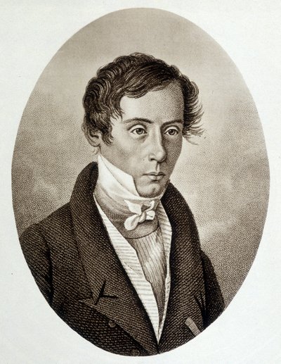 Retrato de Augustin Fresnel (1788-1827), físico francés de Unknown artist