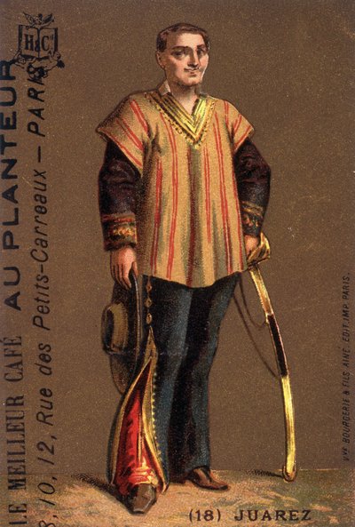 Retrato de Benito Juárez (1806-1872), político mexicano. de Unknown artist