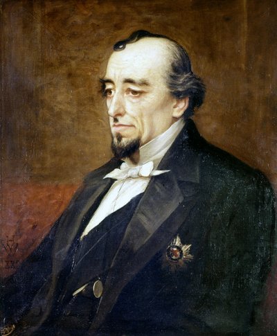 Retrato de Benjamin Disraeli (Lord Beaconsfield) de Unknown artist