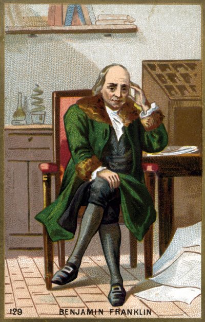 Retrato de Benjamin Franklin (1706 - 1790). de Unknown artist