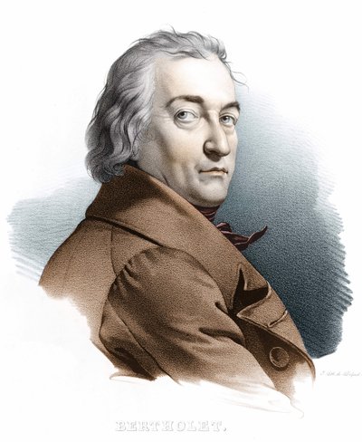 Retrato de Berthollet. Grabado del siglo XIX de Unknown artist