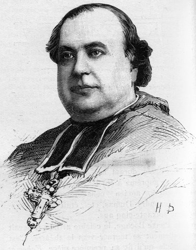 Retrato del Obispo Marechal, Obispo de Laval que murió en 1887. de Unknown artist